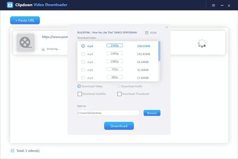 ClipDown Video Downloader