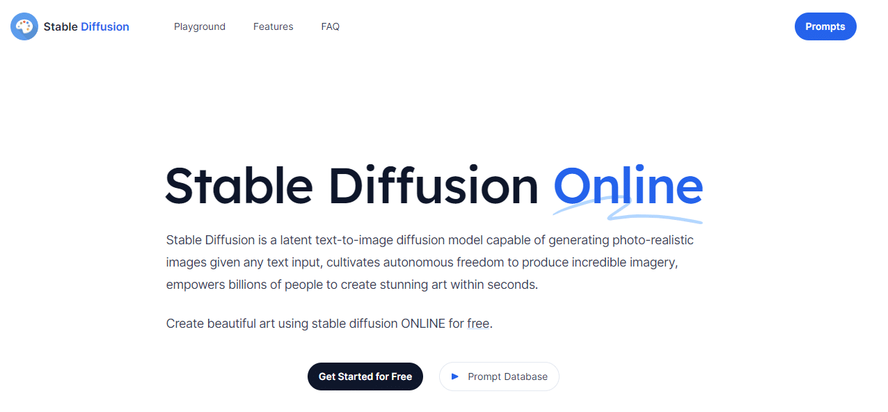 Stable Diffusion Online