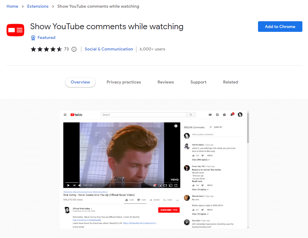 Show YouTube comments while watching Show YouTube comments while watching