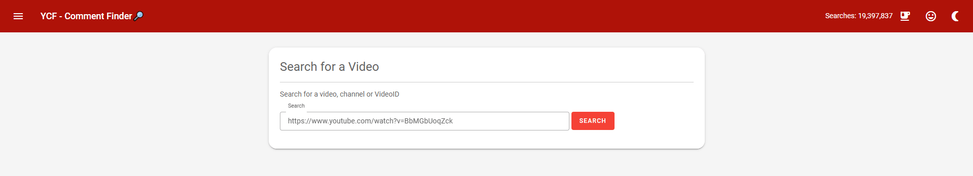 YCS - YouTube Comment Search YCS - YouTube Comment Search