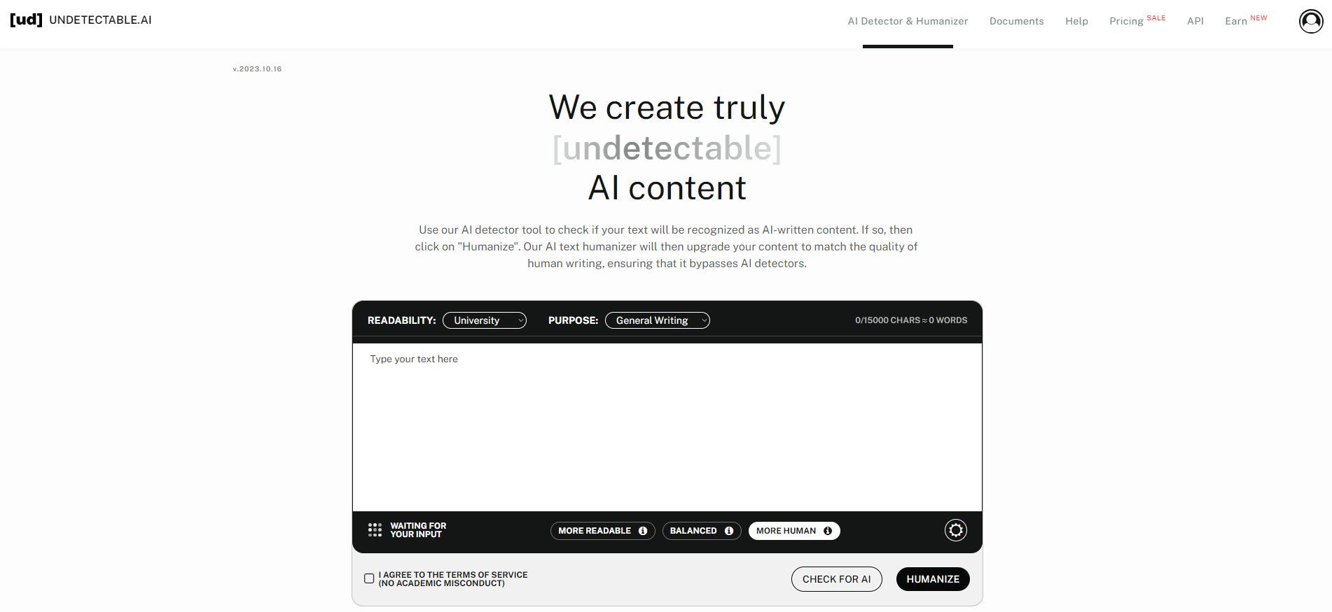 Undetectable AI Undetectable AI